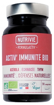 Nutrivie Formulactiv - Activ'Immunité Bio - 30 Comprimés