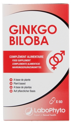 Gélules végétales de Ginkgo Biloba 60 pour la mémoire et la concentration