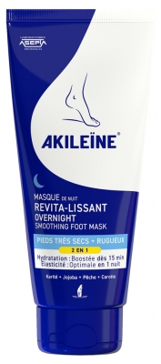 Akileïne Masque de Nuit Revita-Lissant Pieds Très Secs et Rugueux 100 ml