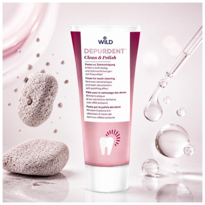 Wild Depurdent Clean & Polish Pâte pour le Nettoyage des Dents 75 ml