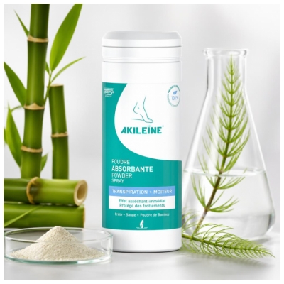 Akileïne Poudre Absorbante Transpiration et Moiteur 75 g