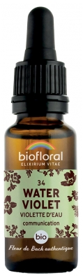 Biofloral 34 Water Violet Violette d'Eau Bio Demeter Fleur de Bach 20 ml