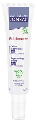 Eau Thermale Jonzac Sublimactive Crème Régénérante Nuit Toutes Peaux Bio 40 ml