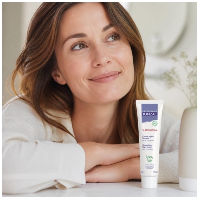 Eau Thermale Jonzac Sublimactive Crème Légère Lissante Peaux Normales à Mixtes Bio 40 ml