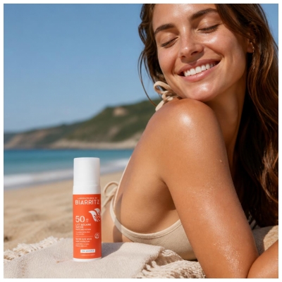 Laboratoires de Biarritz Lait Solaire Satiné Visage & Corps SPF50 100 ml