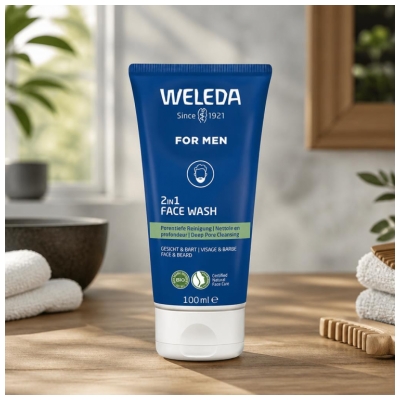 Weleda Homme Gel Nettoyant Visage 2en1 100 ml