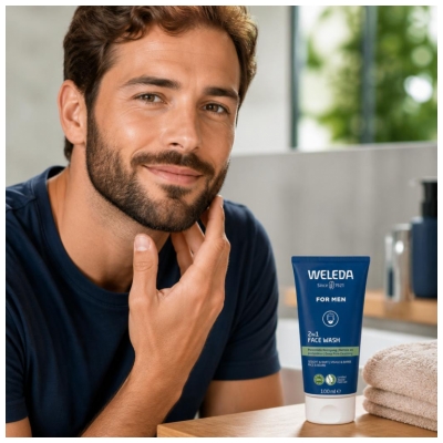 Weleda Homme Gel Nettoyant Visage 2en1 100 ml