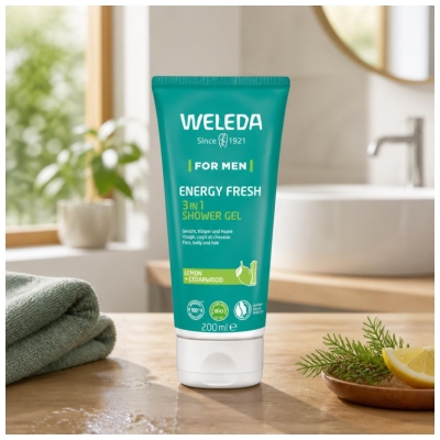 Weleda Homme Gel Douche Energy Fresh Dynamisant 3en1 200 ml