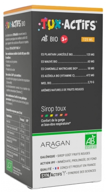 Aragan Synactifs TuxActifs 3+ Bio 125 ml