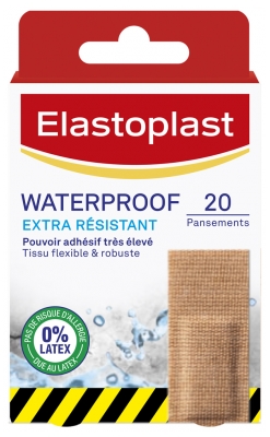 Elastoplast Pansements Waterproof Extra Résistant 20 Pansements