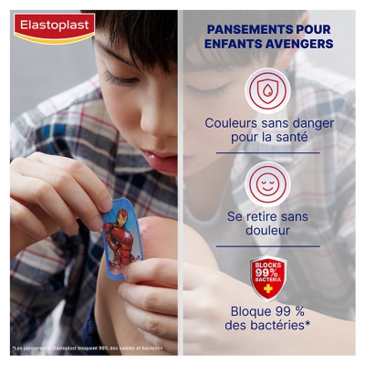 Elastoplast Pansements Enfants Marvel 20 Pansements