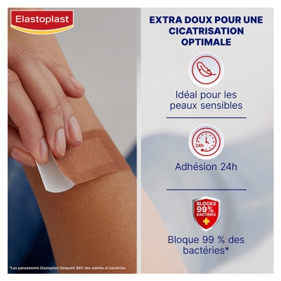 Elastoplast Sensible 20 Pansements - Couleur : Marron