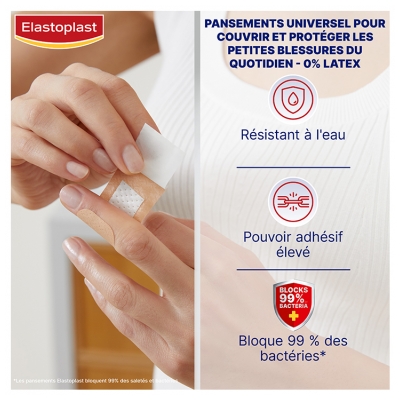 Elastoplast Pansements Universel 40 Pansements 4 Tailles