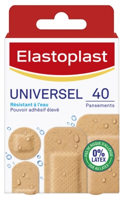 Elastoplast Pansements Universel 40 Pansements 4 Tailles