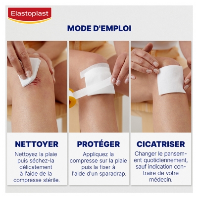 Elastoplast Compresses Non-Tissées Douces – 10 Pièces