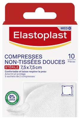 Elastoplast Compresses Non-Tissées Douces – 10 Pièces