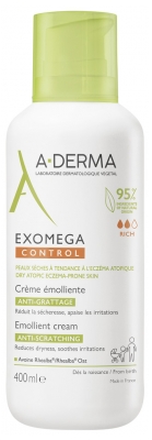 A-Derma Exomega — Control — Crème Émolliente Anti-Grattage 400 ml