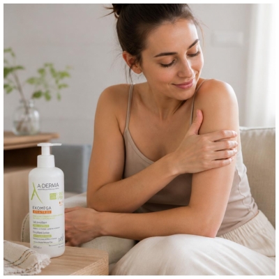 A-Derma Exomega — Control — Lait Émollient Anti-Grattage 400 ml