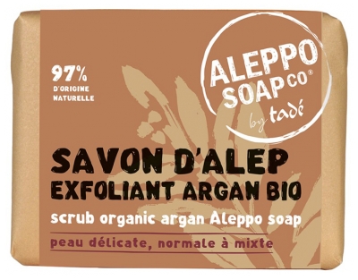 Tadé Savon d'Alep Exfoliant Argan Peaux Délicates 100 g