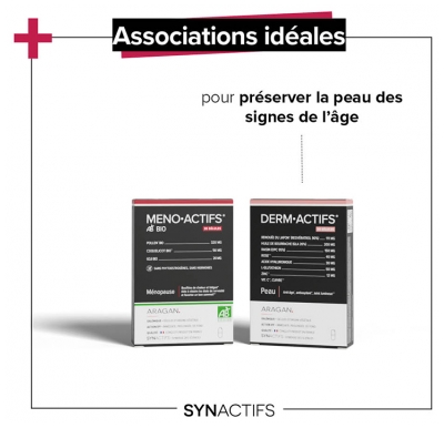 Synactifs Menoactifs® - Ménopause - Bouffées de Chaleur et Fatigue - Pollen Bio Coquelicot Bio et Goji Bio - 30 Gélules