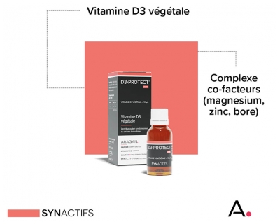 Synactifs D3 Protect® - Immunité - Vitamine D3 - Flacon 20 ml