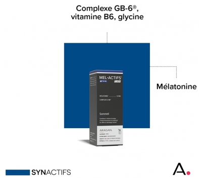 Synactifs Melactifs® Flash - Sommeil Adulte - Mélatonine Vitamine B6 Glycine - Spray 20 ml