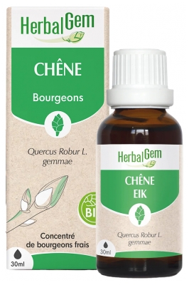 HerbalGem Chêne Bio Macérats-Mères de Gemmothérapie Concentrée 30 ml