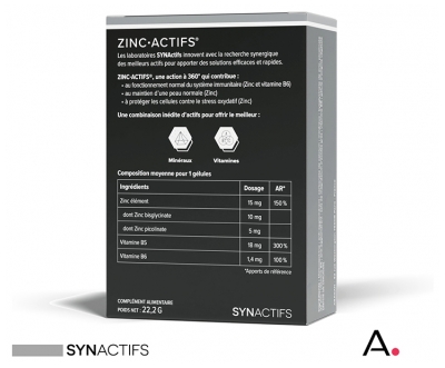 Aragan Synactifs ZincActifs 60 Gélules