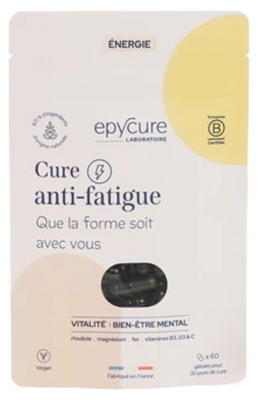 Epycure Cure Anti-Fatigue - 1 Mois - X60 Gélules - 2/Jour