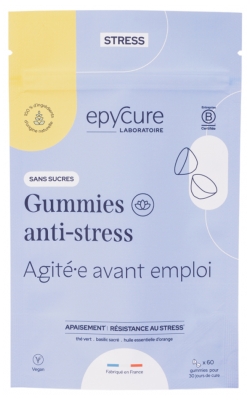 Epycure Gummies Anti-Stress Sans Sucres - 1 Mois - 60 Gummies