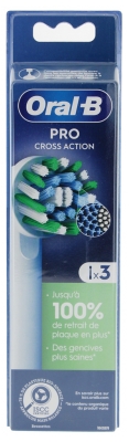 Oral-B Pro Cross Action Brossettes de Rechange 3 Unités