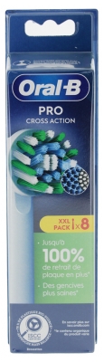 Oral-B Pro Cross Action Brossettes Pour Brosse à Dents 8 Unités
