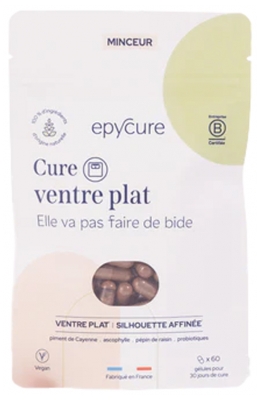 Epycure Cure Ventre Plat - 1 Mois - X60 Gélules - 2/Jour