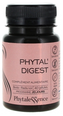 Phytalessence Phytal'Digest (Boldo, Radis noir) 40 Gélules