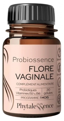 Phytalessence Flore Vaginale (Probiotiques, Vitamines B2 & B6) 30 Gélules