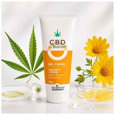 Boiron CBD Grel Crème Articulations Assouplit et Apaise 120 g