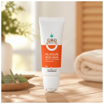 Boiron CBD Gel Roll-On Muscle Répare et Relaxe 45 g