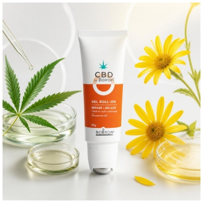 Boiron CBD Gel Roll-On Muscle Répare et Relaxe 45 g