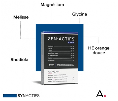 Aragan Synactifs ZenActifs 30 Gélules