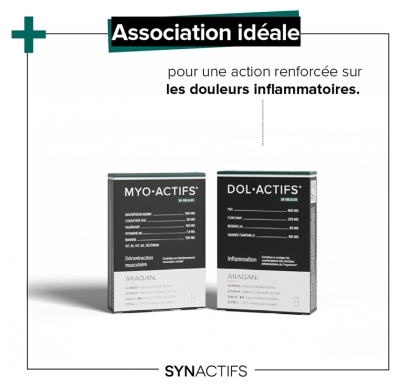 Synactifs Myoactifs® - Décontraction Musculaire - Magnésium Marin Coenzyme Q10 Valériane Vitamines - 30 Gélules