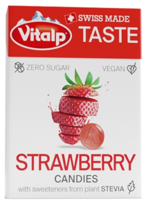 Vitalp Bonbons Sans Sucre Avec Stévia - Fraise 25 g