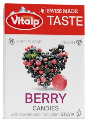 Vitalp Bonbons Sans Sucre Avec Stévia - Fruits Rouges 25 g