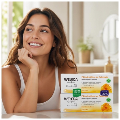 Weleda Duo Pâte Dentifrice au Calendula - 2 X 75 ml