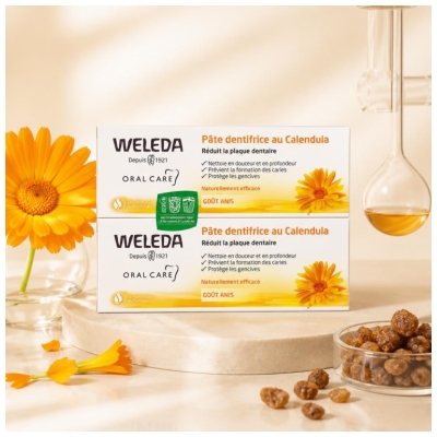 Weleda Duo Pâte Dentifrice au Calendula - 2 X 75 ml