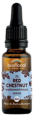 Biofloral 25 Red Chestnut Marronier Rouge Bio 20 ml Fleur de Bach