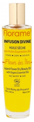 Florame Infusion Divine Huile Sèche Fleurs des Îles Visage Corps Cheveux Bio 100 ml