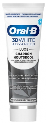 Oral-B 3D White Advanced Luxe Charbon Dentifrice Blancheur Avancée 75 ml