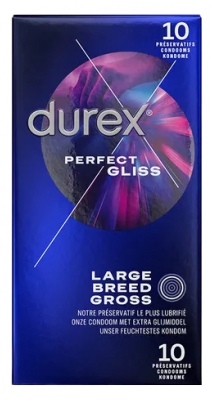 Durex Perfect Gliss Extra Lubrification 10 Préservatifs
