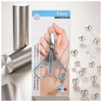 Vitry Ciseaux à Ongles Ambidextre Lames Courbes