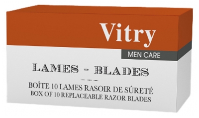 Vitry 10 Lames pour Rasoir de Sûreté